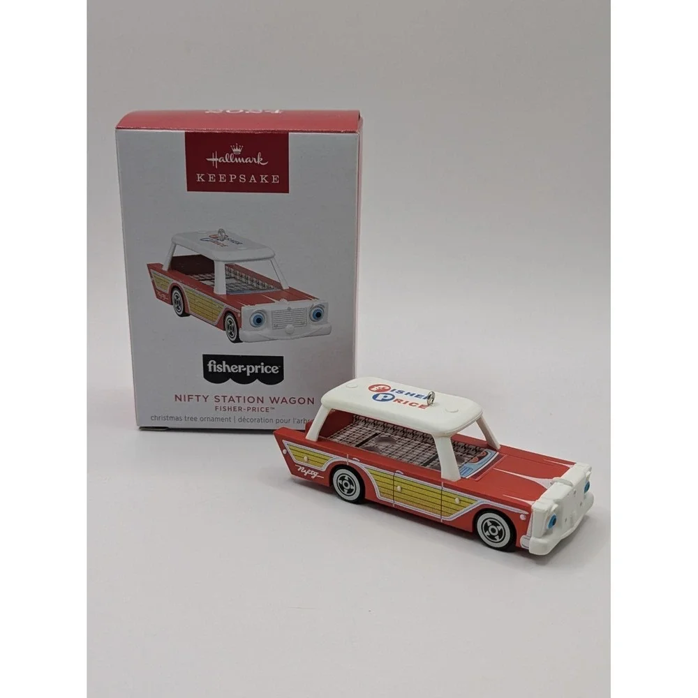Hallmark Keepsake Ornament 2024 Fisher Price Nifty Station Wagon‎ Ornament